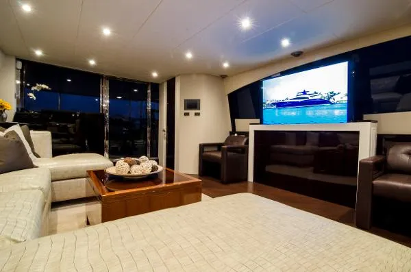 Slide: The Image of Lazzara Yachts Motor Yacht Flybridge 2012 - 6