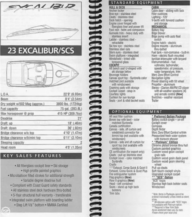 Slide: The Image of Wellcraft 23 Excalibur SCS 2001 - 5