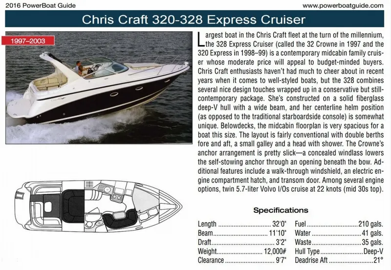 Slide: The Image of Chris-Craft 328 Express Cruiser 2000 - 11
