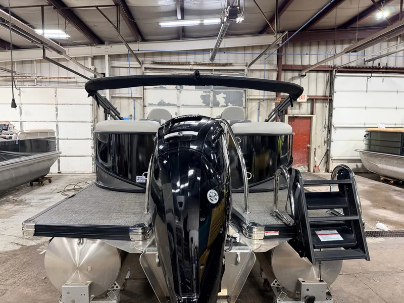 Slide: The Image of Barletta Cabrio 22 Quad Lounge 115HP Pontoon - $39995 2025 - 36