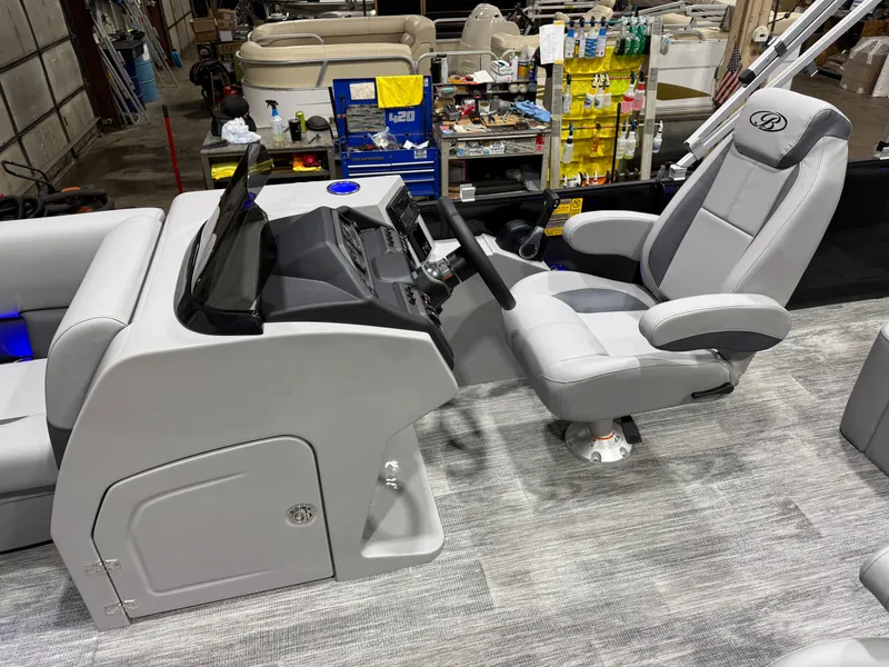 Slide: The Image of Bentley Pontoons Legacy 220 Swingback 115HP $46995 2026 - 11