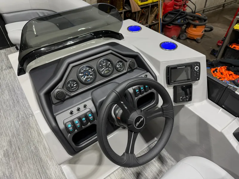 Slide: The Image of Bentley Pontoons Legacy 220 Swingback 115HP $46995 2026 - 13