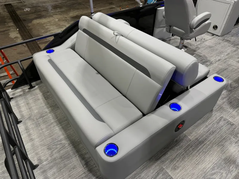 Slide: The Image of Bentley Pontoons Legacy 220 Swingback 115HP $46995 2026 - 18