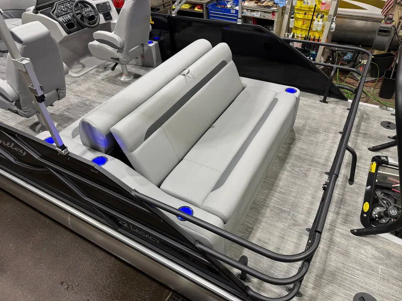 Slide: The Image of Bentley Pontoons Legacy 220 Swingback 115HP $46995 2026 - 4