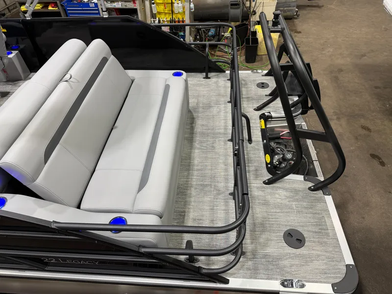 Slide: The Image of Bentley Pontoons Legacy 220 Swingback 115HP $46995 2026 - 5