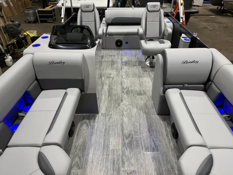 Slide: The Image of Bentley Pontoons Legacy 220 Swingback 115HP $46995 2026 - 7