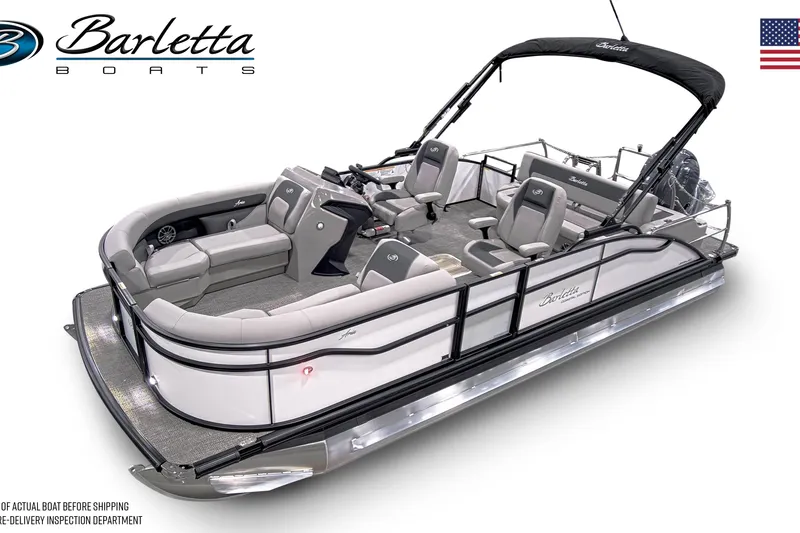 Slide: The Image of 2026 Barletta ARIA 22UC pontoon boat with luxurious design. - 5