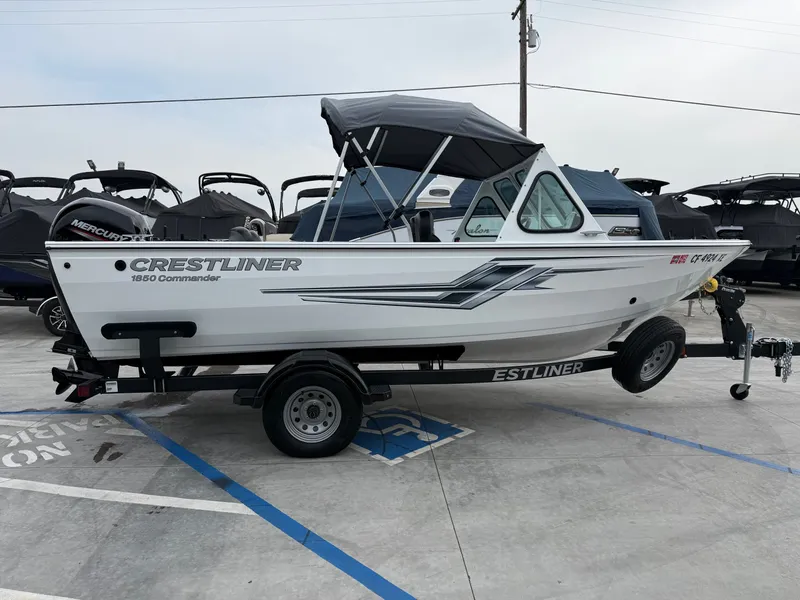 Slide: The Image of Crestliner 1850 Commander Elite w/ 150HP Mercury & 9.9HP Kicker! 2020 - 4