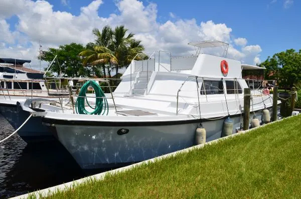 Slide: The Image of C&C Logical 46 Power Catamaran 1984 - 0