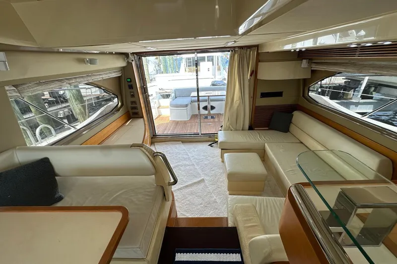 Slide: The Image of Luxurious interior of 2013 Azimut Fly 53 yacht with elegant seating and modern design. - 70