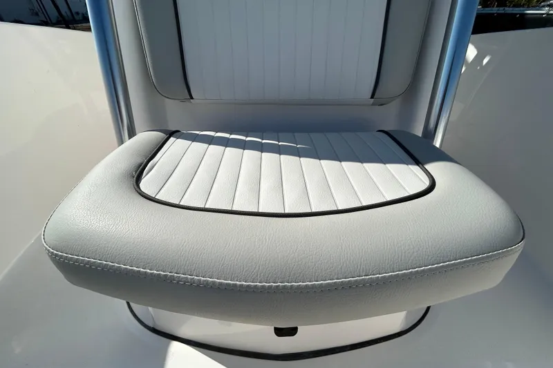 Slide: The Image of 2022 Sea Fox 206 Commander boat seat with sleek, cushioned design. - 65