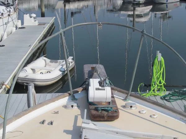 Slide: The Image of Webbers Cove Raised Deck Down East Sedan Cruiser 1969 - 4