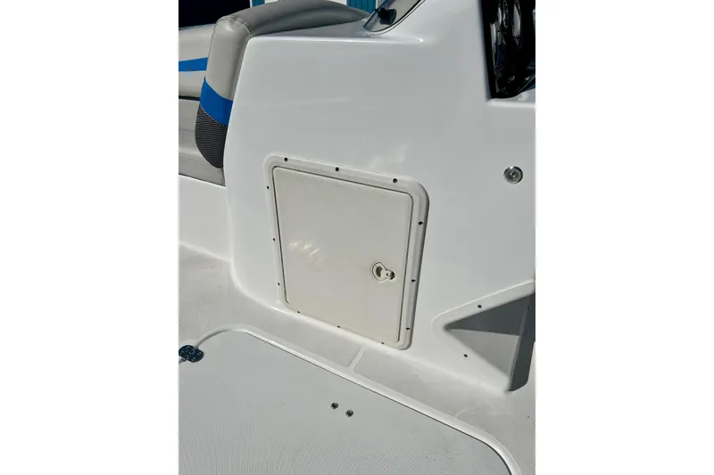 Slide: The Image of 2019 Hurricane SunDeck Sport 201 OB boat interior storage compartment. - 49