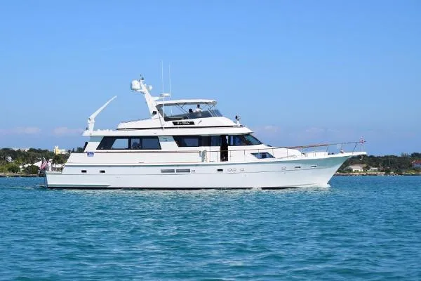 Slide: The Image of Hatteras Motor Yacht Cockpit 1988 - 0