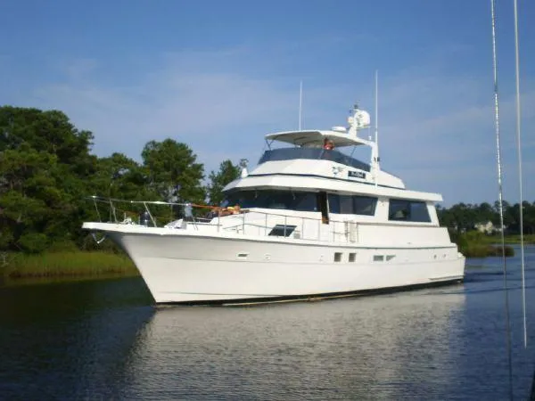 Slide: The Image of Hatteras Motor Yacht Cockpit 1988 - 1