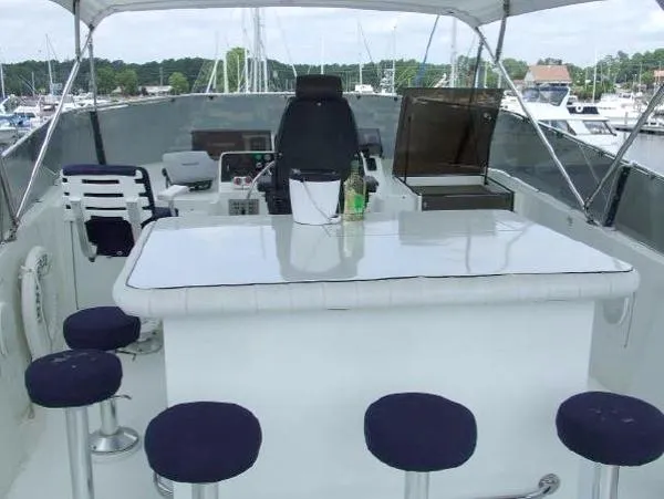 Slide: The Image of Hatteras Motor Yacht Cockpit 1988 - 11
