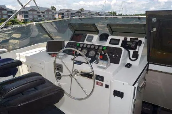 Slide: The Image of Hatteras Motor Yacht Cockpit 1988 - 9
