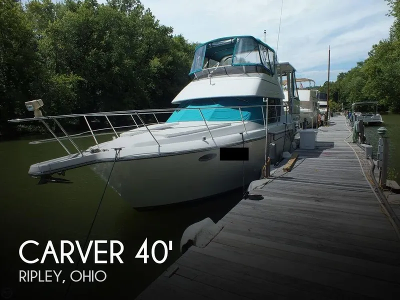 Slide: The Image of Carver Yachts 355 Aft Cabin 1995 - 0