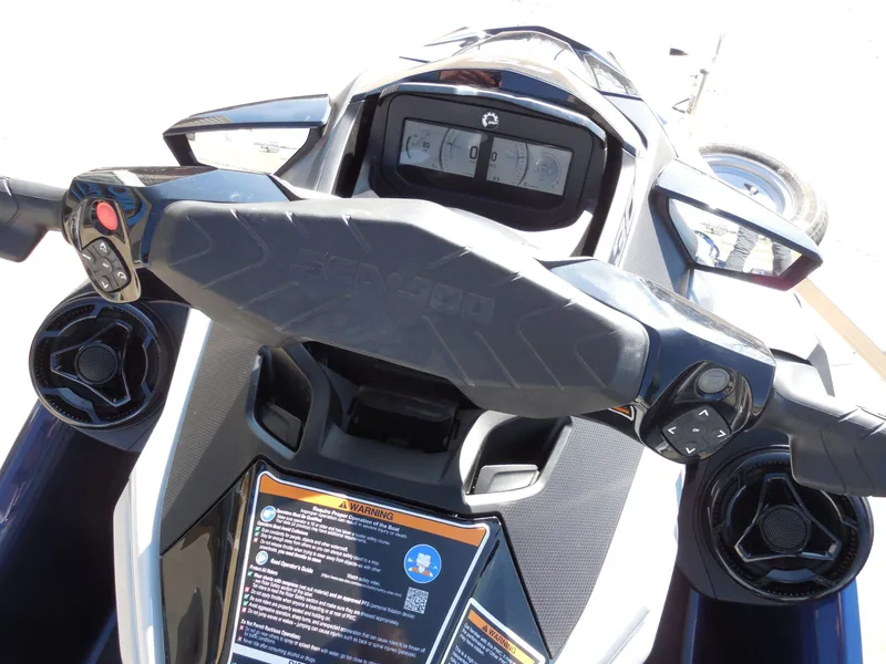 Slide: The Image of 2024 Sea-Doo GTX Limited 300 cockpit view with controls. - 14