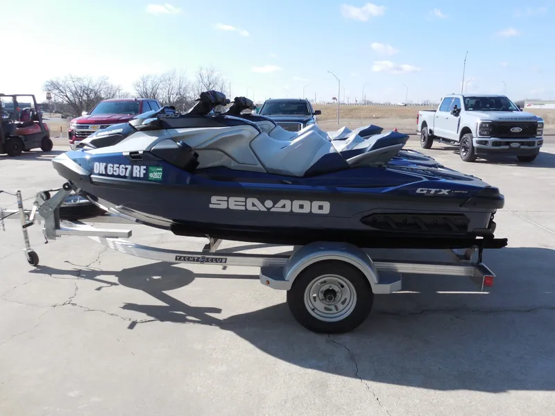 Slide: The Image of 2024 Sea-Doo GTX Limited 300 on trailer, side view. - 7