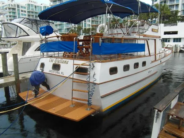 Slide: The Image of Marine Trader 43 Sundeck Trawler 1984 - 1