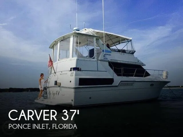 Slide: The Image of Carver Yachts 370 Aft Cabin 1993 - 0