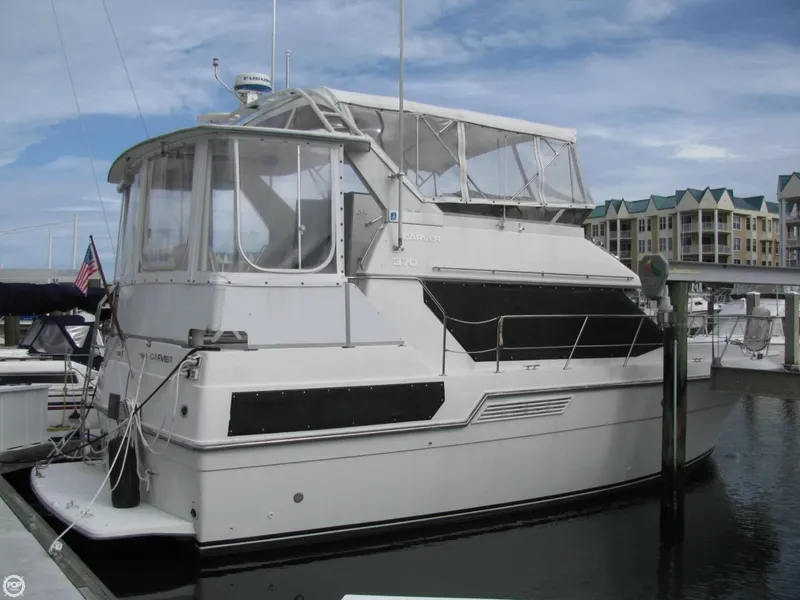 Slide: The Image of Carver Yachts 370 Aft Cabin 1993 - 1