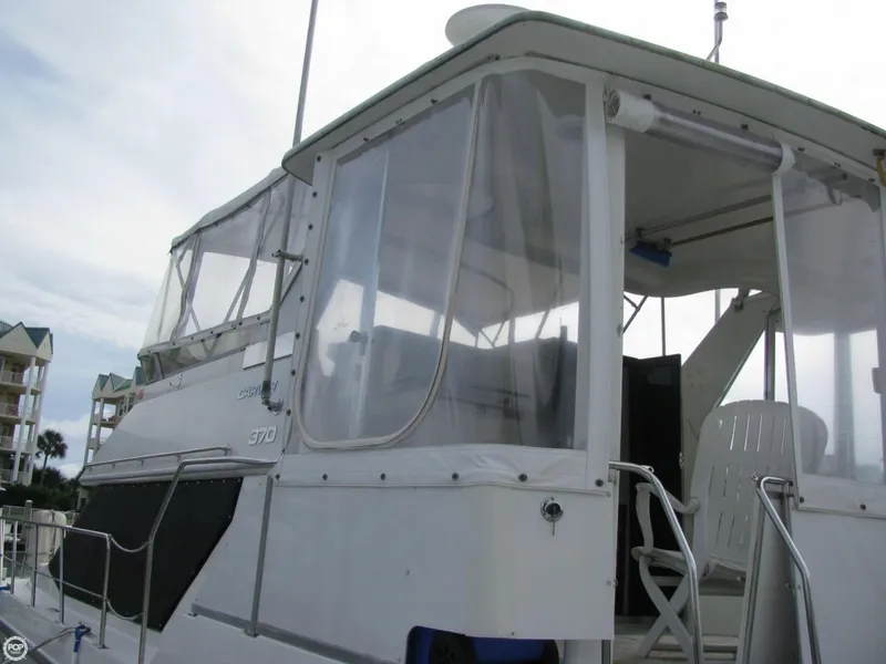 Slide: The Image of Carver Yachts 370 Aft Cabin 1993 - 10