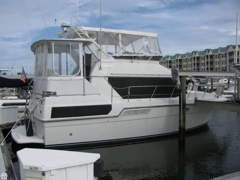 Slide: The Image of Carver Yachts 370 Aft Cabin 1993 - 2