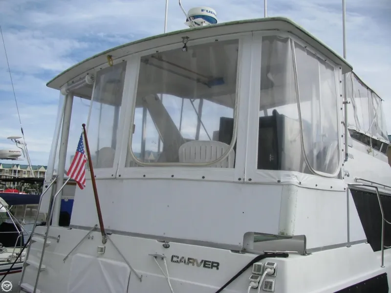 Slide: The Image of Carver Yachts 370 Aft Cabin 1993 - 6