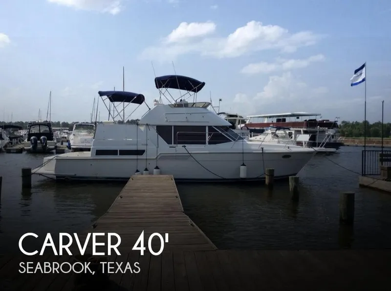 Slide: The Image of Carver Yachts 400 Cockpit Motor Yacht 1996 - 0