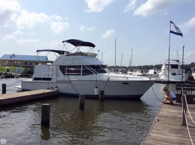 Slide: The Image of Carver Yachts 400 Cockpit Motor Yacht 1996 - 10