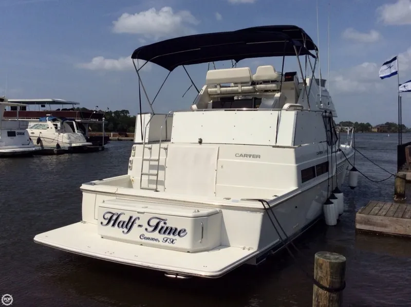 Slide: The Image of Carver Yachts 400 Cockpit Motor Yacht 1996 - 11