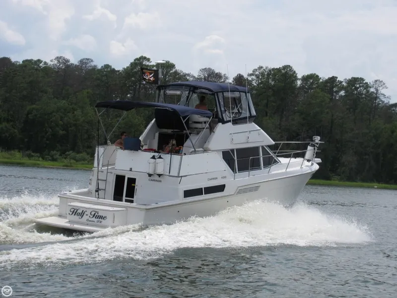 Slide: The Image of Carver Yachts 400 Cockpit Motor Yacht 1996 - 5