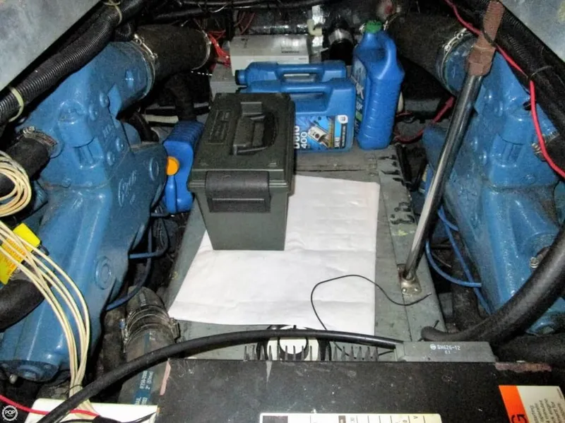 Slide: The Image of Carver Yachts 400 Cockpit Motor Yacht 1996 - 7
