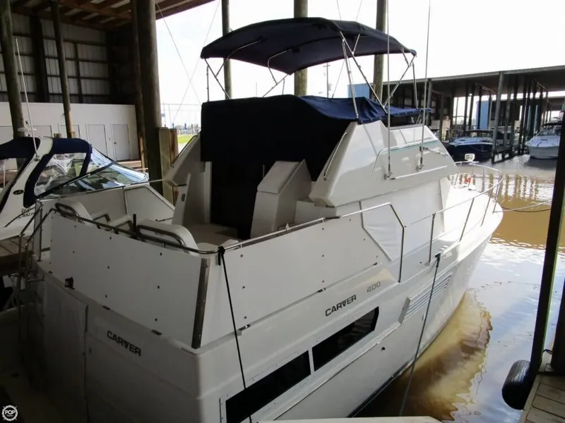 Slide: The Image of Carver Yachts 400 Cockpit Motor Yacht 1996 - 8