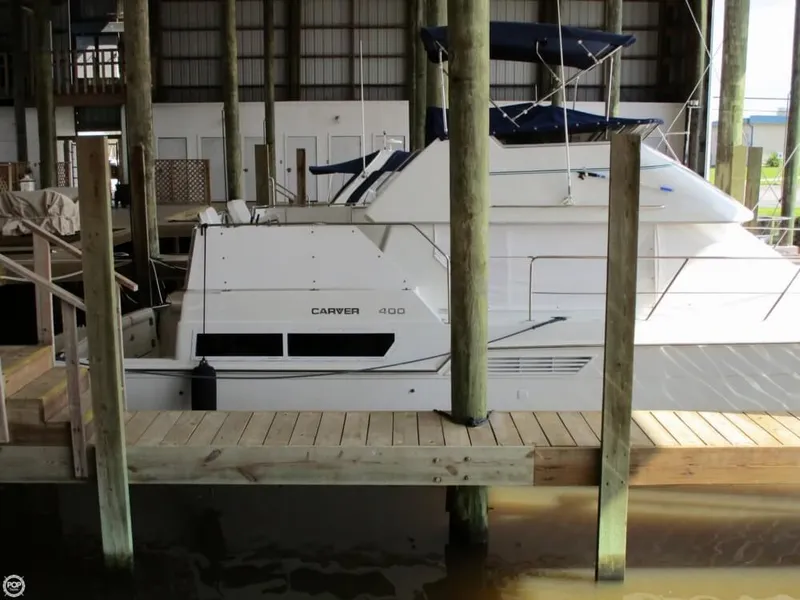 Slide: The Image of Carver Yachts 400 Cockpit Motor Yacht 1996 - 9