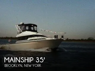 Slide: The Image of Mainship Mediterranean 35 Cockpit 1988 - 0