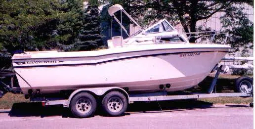 Slide: The Image of Grady-White SeaFarer 22 & Trailer 1986 - 4