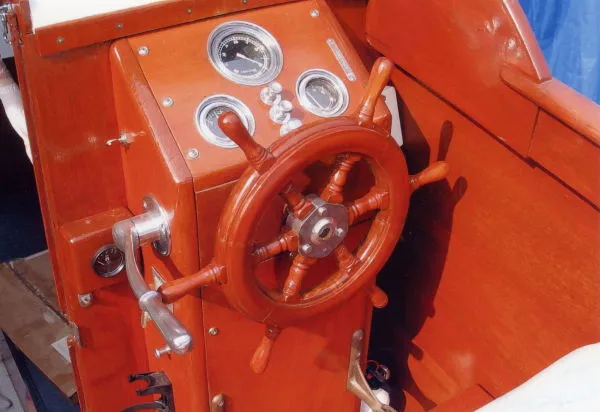 Slide: The Image of Chris-Craft Sedan W/Fly Bridge 1955 - 1