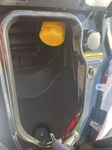 Slide: The Image of Interior of a 2026 Kawasaki Jet Ski Ultra 160 with yellow cap. - 8