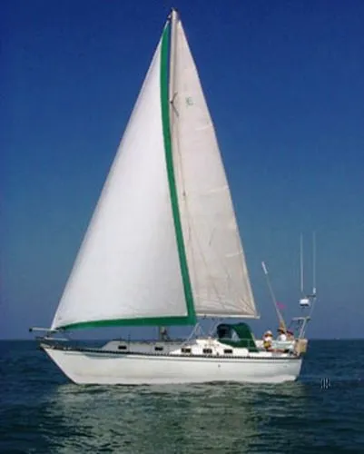 Slide: The Image of Endeavour Cruising sloop 1984 - 0