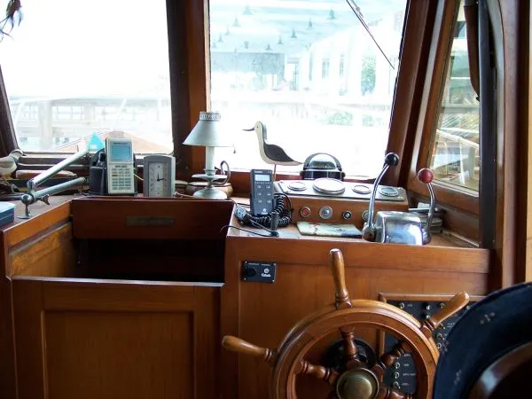 Slide: The Image of Marine Trader 34' Trawler Yacht 1980 - 2