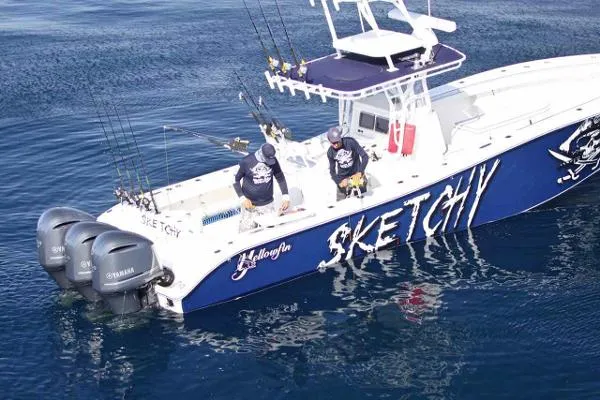 Slide: The Image of Yellowfin 36 CC with Tower 2003 - 0