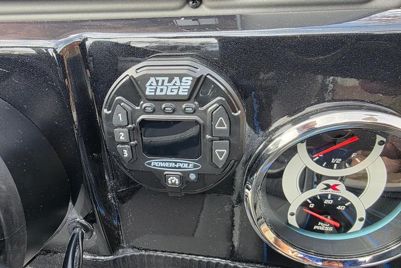 Slide: The Image of Dashboard of 2026 Xpress X21 Pro with Atlas Edge control and gauges. - 19