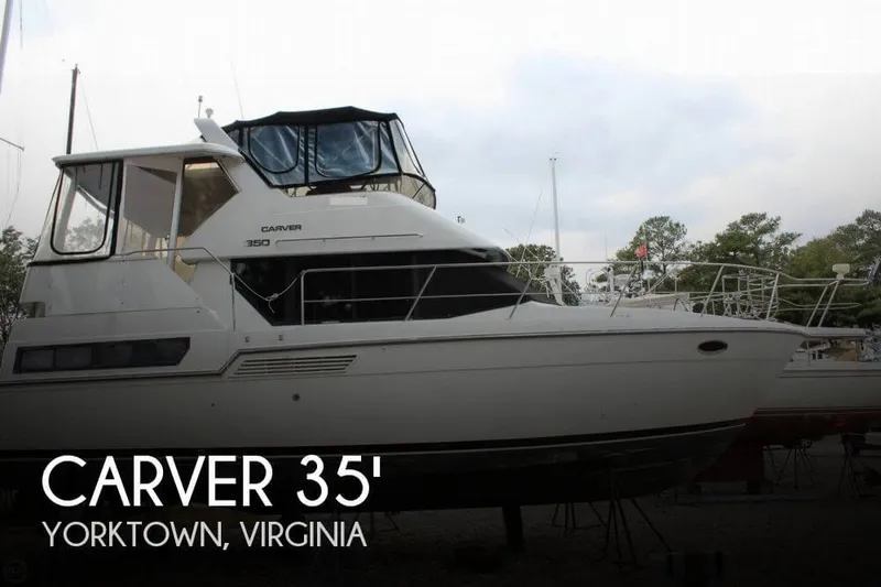 Slide: The Image of Carver Yachts 350 Aft Cabin 1993 - 0