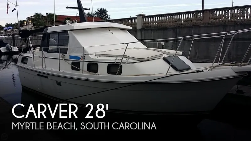 Slide: The Image of Carver Yachts 2807 Riviera Aft Cabin 1987 - 0