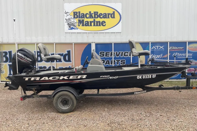 The Image of 2018 Tracker Pro 160 boat with Mercury engine at BlackBeard Marine dealership. - 1