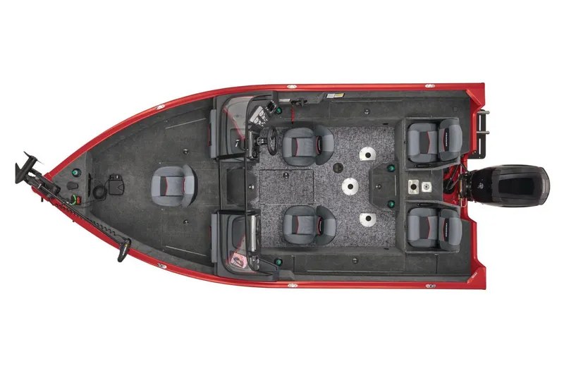 Slide: The Image of 2026 Tracker Pro Guide V-175 Combo dashboard with steering wheel and Lowrance display. - 7