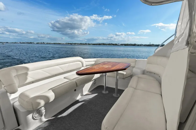 Slide: The Image of 2007 Tiara Yachts 4300 Sovran - Aft Deck Seating - 10